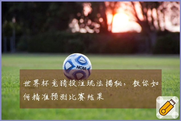 世界杯竞猜投注玩法揭秘,教你如何精准预测比赛结果